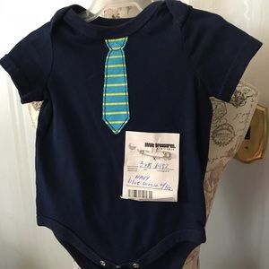 Carters Necktie Embellished Onesie 3-6 Months